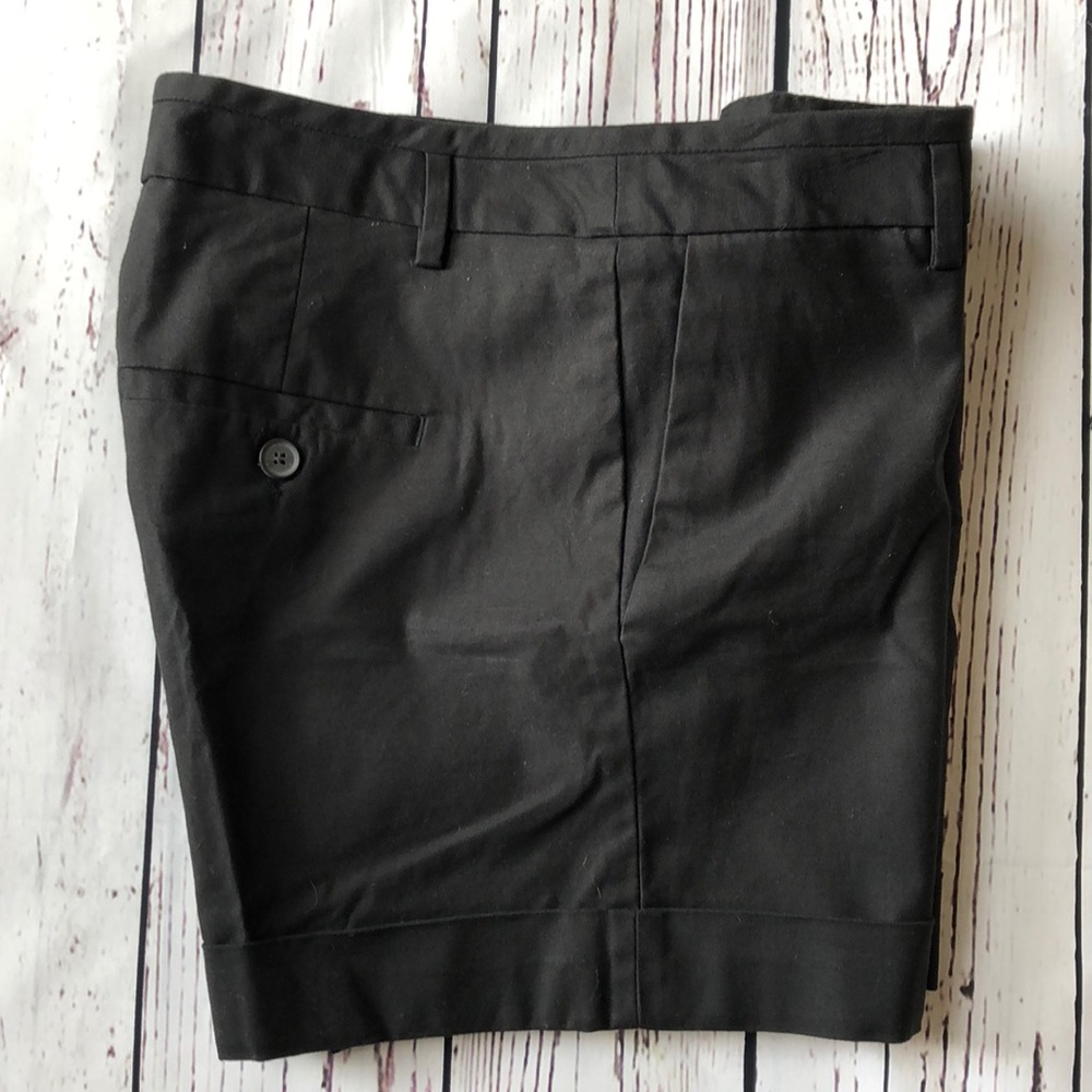 Zara Basic Black Cuff Tailored Short Size Large - image 4
